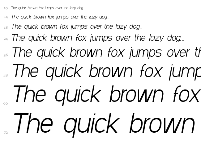 SF Arbocrest font waterfall